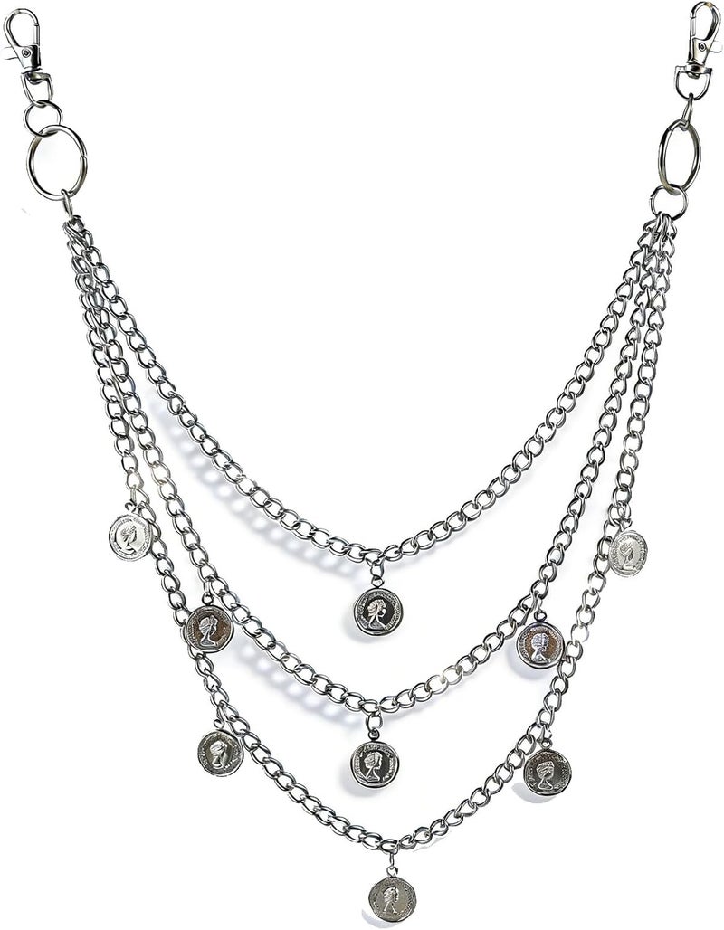 Milakoo Jeans Chains for Men Hip-hop Emo Biker Cool Chains Belt Unisex Punk Chains for Pants - Image 1